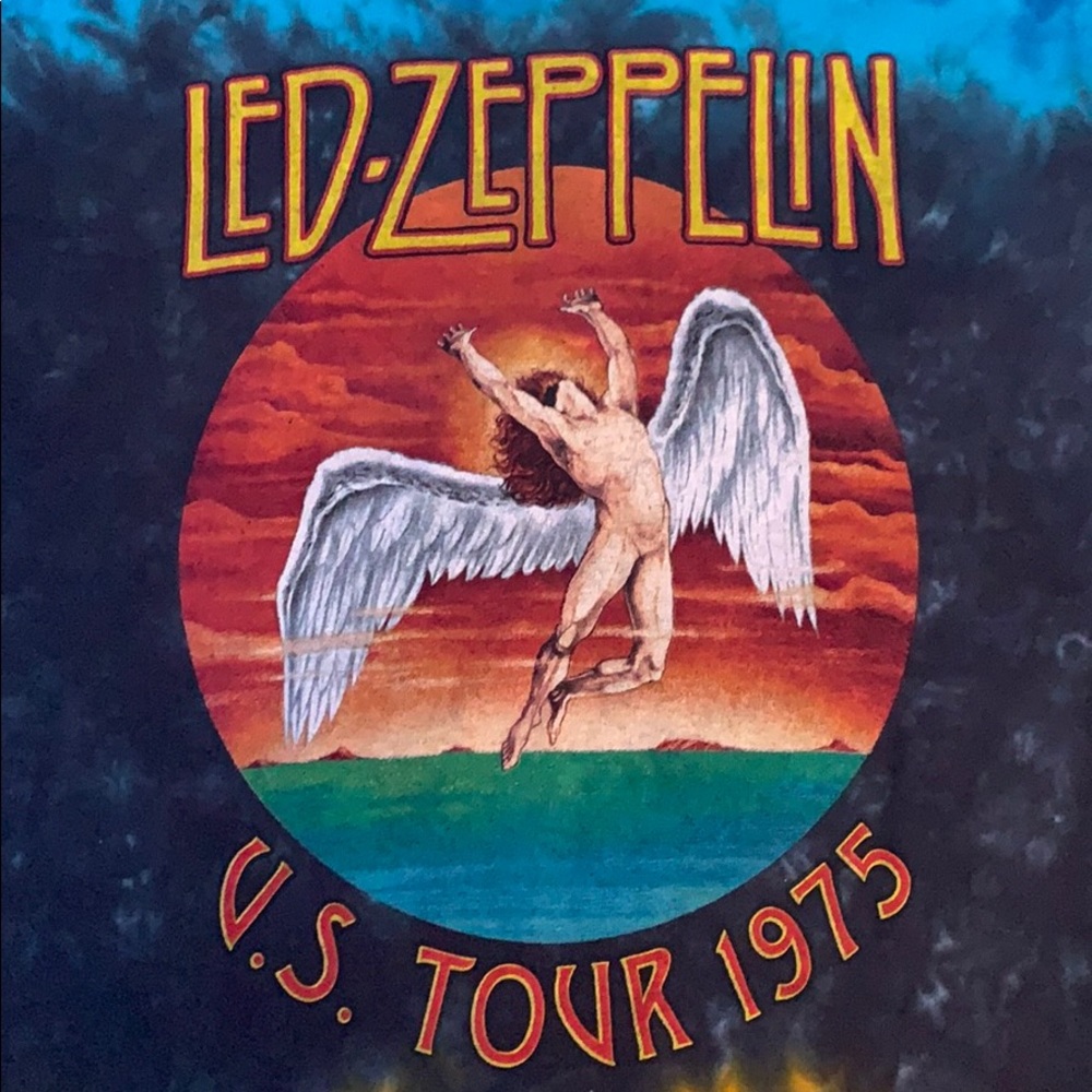Vintage tie dye Led Zeppelin t shirt